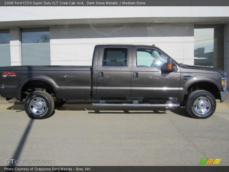 Dark Stone Metallic / Medium Stone 2008 Ford F250 Super Duty XLT Crew Cab 4x4
