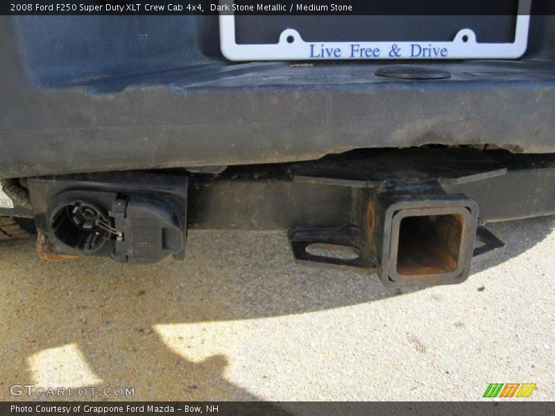 Dark Stone Metallic / Medium Stone 2008 Ford F250 Super Duty XLT Crew Cab 4x4