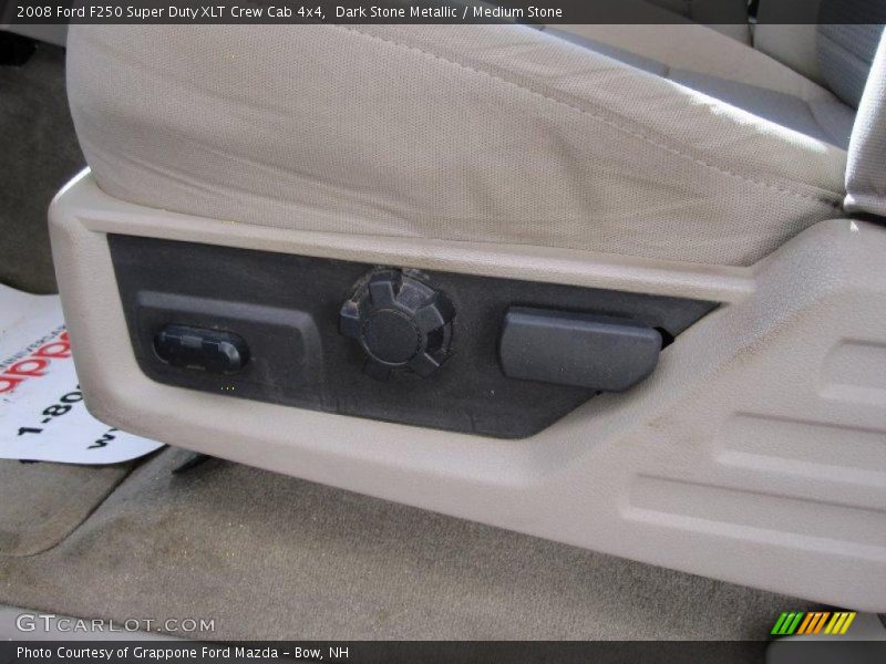 Dark Stone Metallic / Medium Stone 2008 Ford F250 Super Duty XLT Crew Cab 4x4
