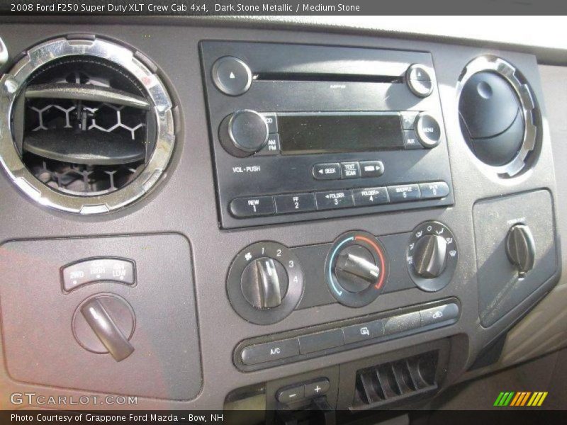 Dark Stone Metallic / Medium Stone 2008 Ford F250 Super Duty XLT Crew Cab 4x4