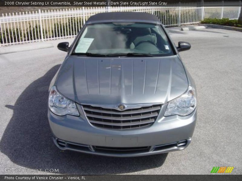 Silver Steel Metallic / Dark Slate Gray/Light Slate Gray 2008 Chrysler Sebring LX Convertible