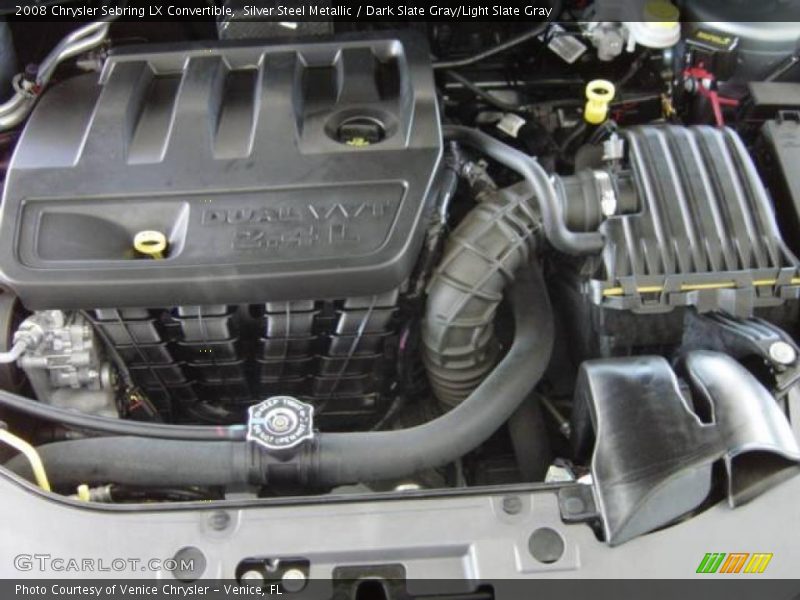 Silver Steel Metallic / Dark Slate Gray/Light Slate Gray 2008 Chrysler Sebring LX Convertible