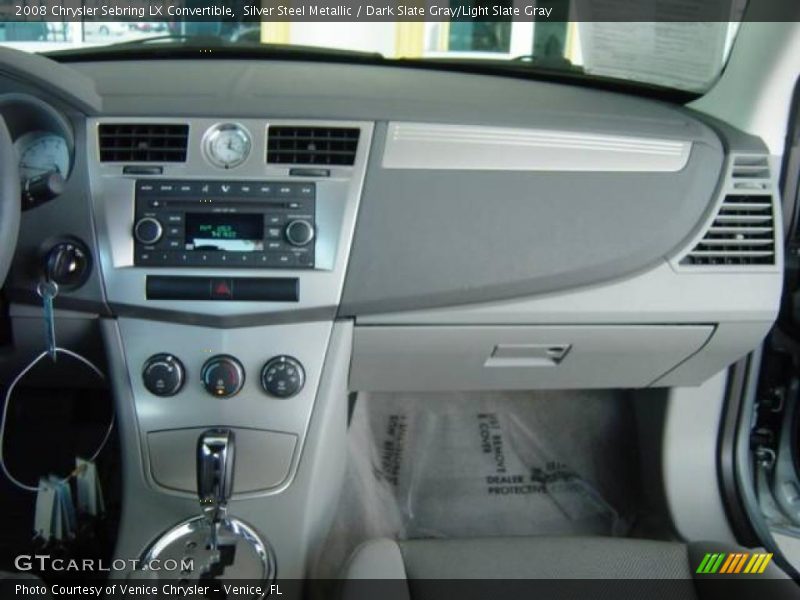 Silver Steel Metallic / Dark Slate Gray/Light Slate Gray 2008 Chrysler Sebring LX Convertible
