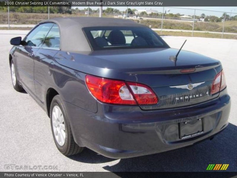 Modern Blue Pearl / Dark Slate Gray/Light Slate Gray 2008 Chrysler Sebring LX Convertible
