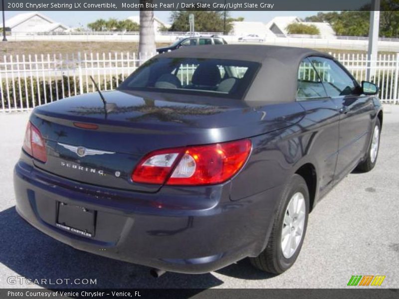 Modern Blue Pearl / Dark Slate Gray/Light Slate Gray 2008 Chrysler Sebring LX Convertible