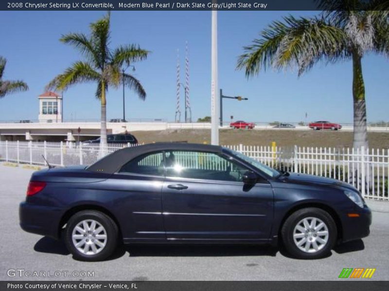 Modern Blue Pearl / Dark Slate Gray/Light Slate Gray 2008 Chrysler Sebring LX Convertible