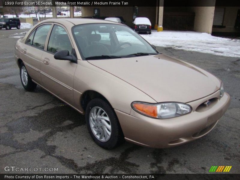 Mocha Frost Metallic / Medium Prairie Tan 1999 Ford Escort SE Sedan