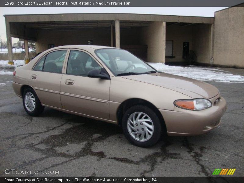 Mocha Frost Metallic / Medium Prairie Tan 1999 Ford Escort SE Sedan