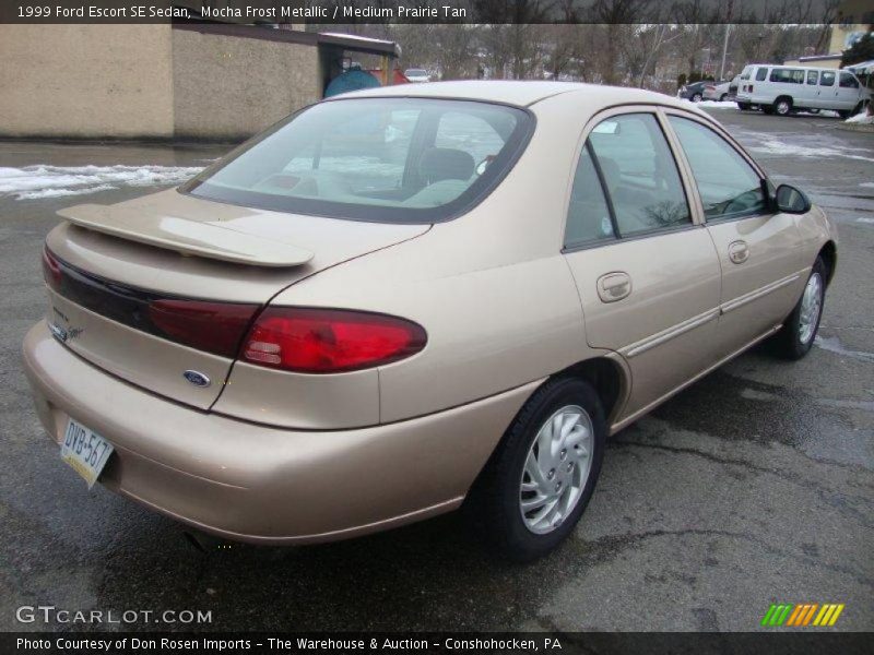 Mocha Frost Metallic / Medium Prairie Tan 1999 Ford Escort SE Sedan