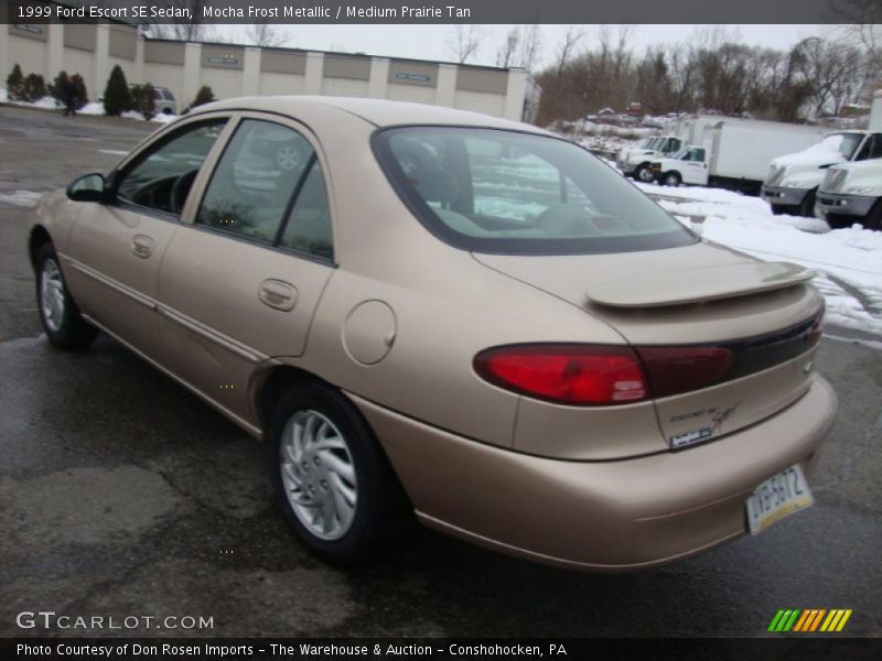 Mocha Frost Metallic / Medium Prairie Tan 1999 Ford Escort SE Sedan