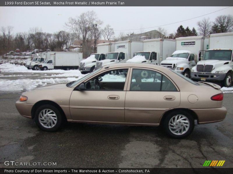Mocha Frost Metallic / Medium Prairie Tan 1999 Ford Escort SE Sedan