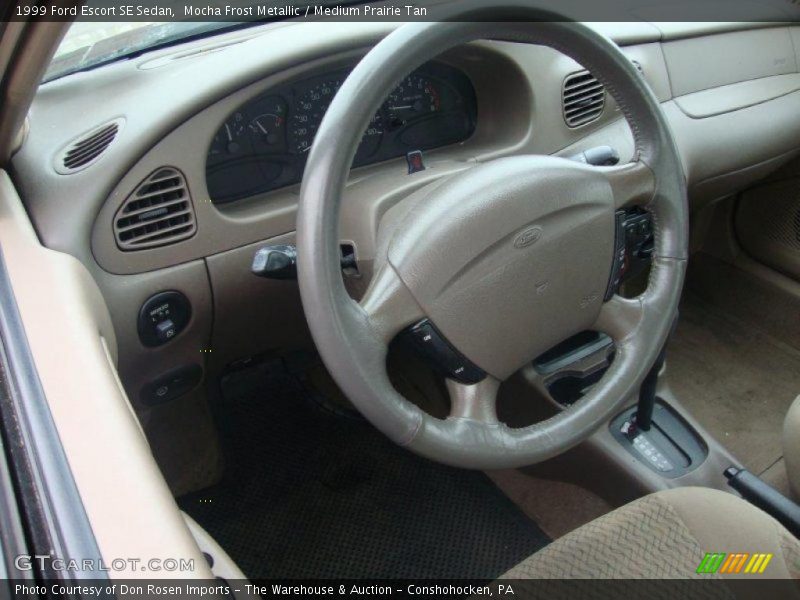 Mocha Frost Metallic / Medium Prairie Tan 1999 Ford Escort SE Sedan