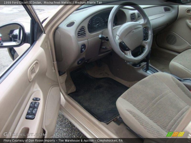 Mocha Frost Metallic / Medium Prairie Tan 1999 Ford Escort SE Sedan
