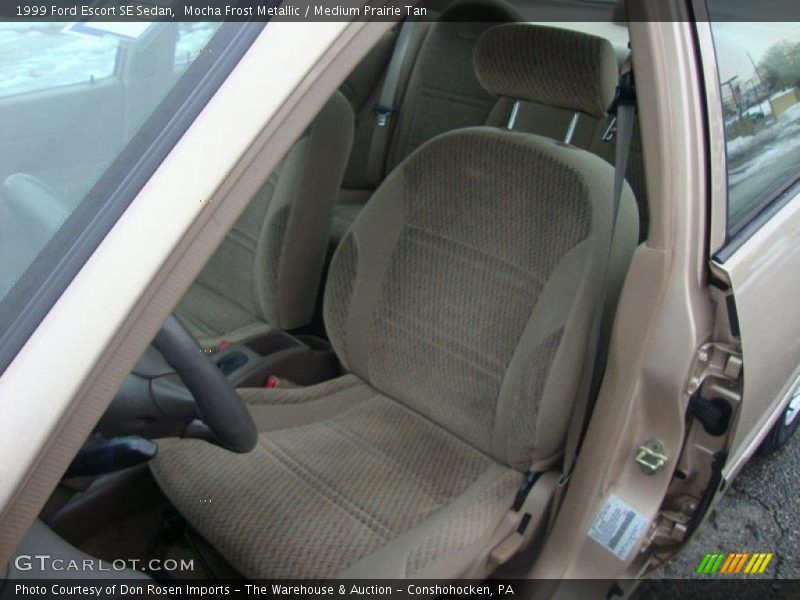 Mocha Frost Metallic / Medium Prairie Tan 1999 Ford Escort SE Sedan