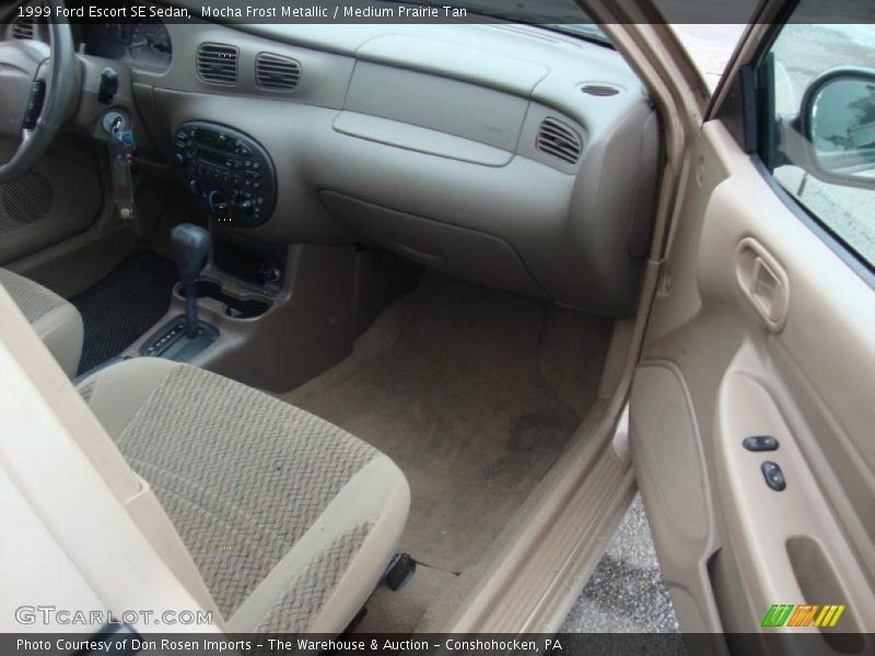 Mocha Frost Metallic / Medium Prairie Tan 1999 Ford Escort SE Sedan