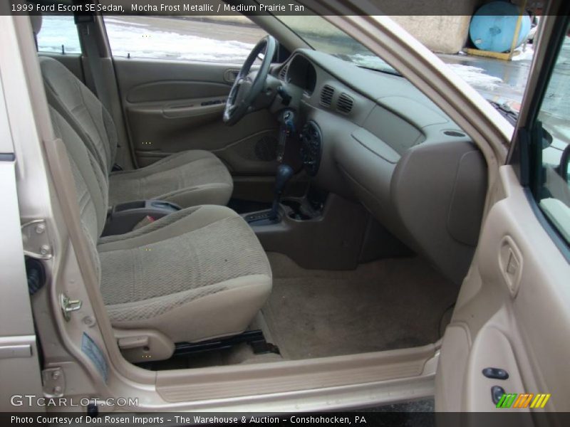 Mocha Frost Metallic / Medium Prairie Tan 1999 Ford Escort SE Sedan