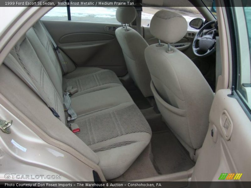 Mocha Frost Metallic / Medium Prairie Tan 1999 Ford Escort SE Sedan
