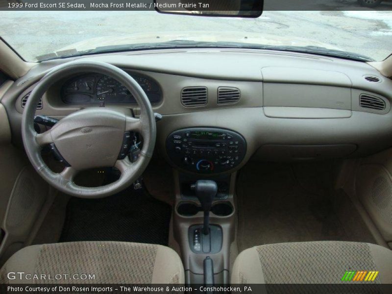 Mocha Frost Metallic / Medium Prairie Tan 1999 Ford Escort SE Sedan