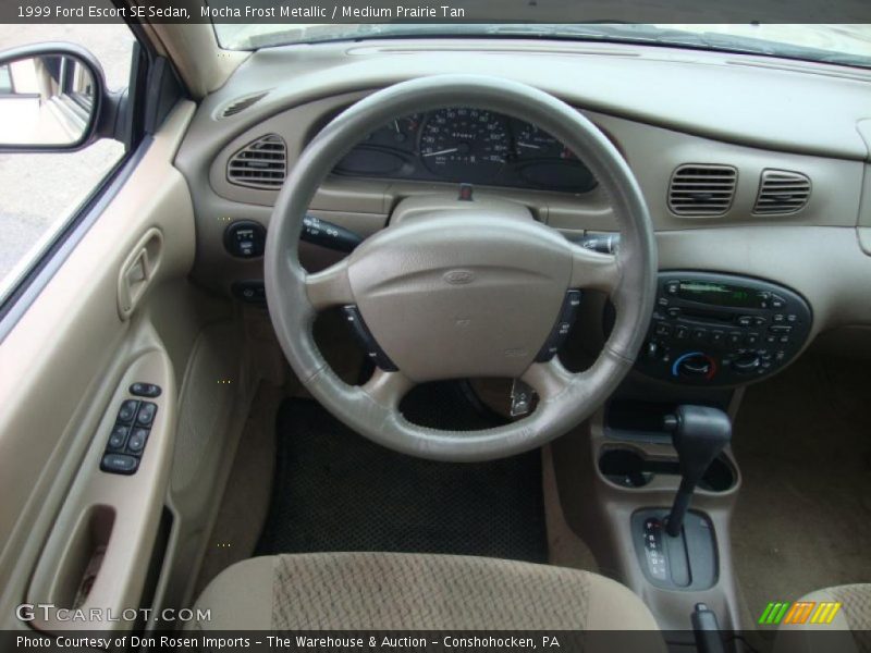Mocha Frost Metallic / Medium Prairie Tan 1999 Ford Escort SE Sedan