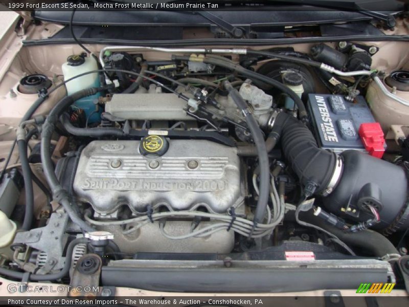 Mocha Frost Metallic / Medium Prairie Tan 1999 Ford Escort SE Sedan