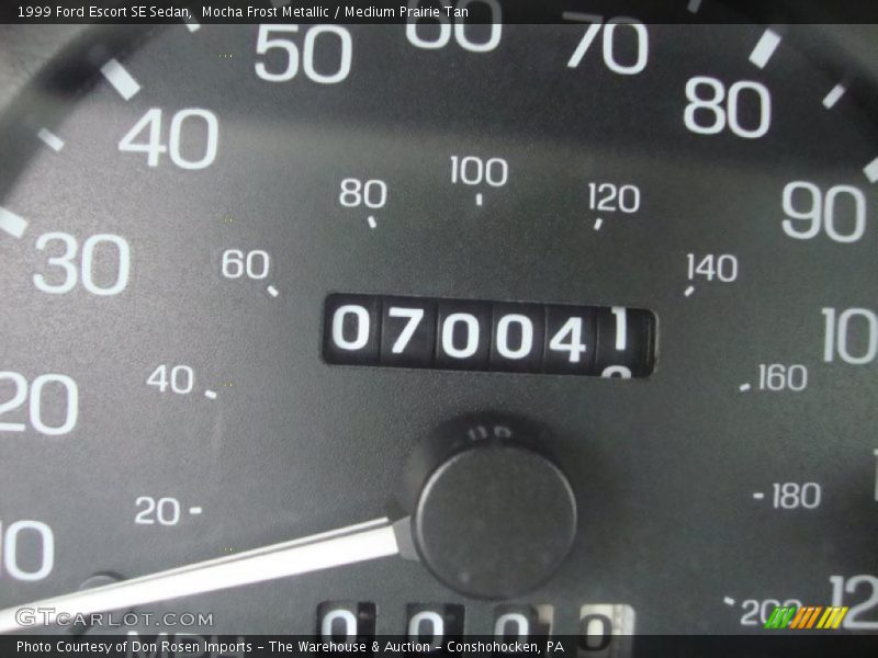 Mocha Frost Metallic / Medium Prairie Tan 1999 Ford Escort SE Sedan