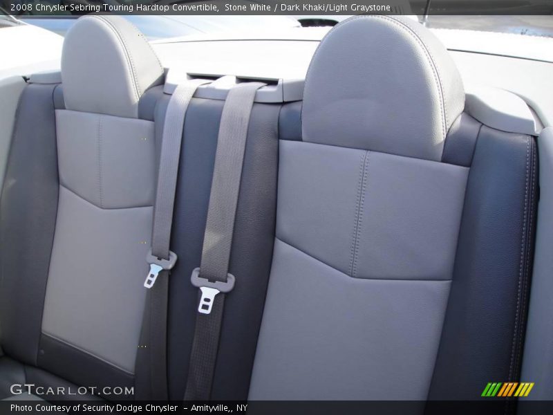 Stone White / Dark Khaki/Light Graystone 2008 Chrysler Sebring Touring Hardtop Convertible