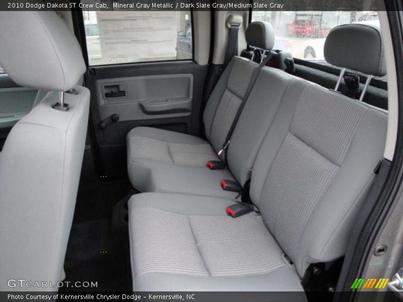 Mineral Gray Metallic / Dark Slate Gray/Medium Slate Gray 2010 Dodge Dakota ST Crew Cab