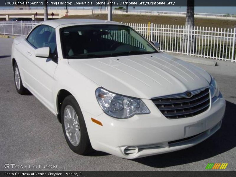 Stone White / Dark Slate Gray/Light Slate Gray 2008 Chrysler Sebring Touring Hardtop Convertible
