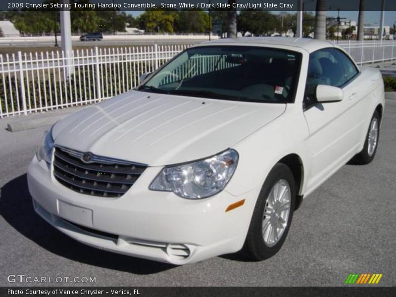 Stone White / Dark Slate Gray/Light Slate Gray 2008 Chrysler Sebring Touring Hardtop Convertible
