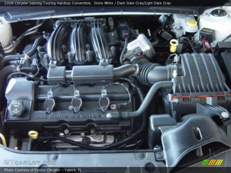 Stone White / Dark Slate Gray/Light Slate Gray 2008 Chrysler Sebring Touring Hardtop Convertible