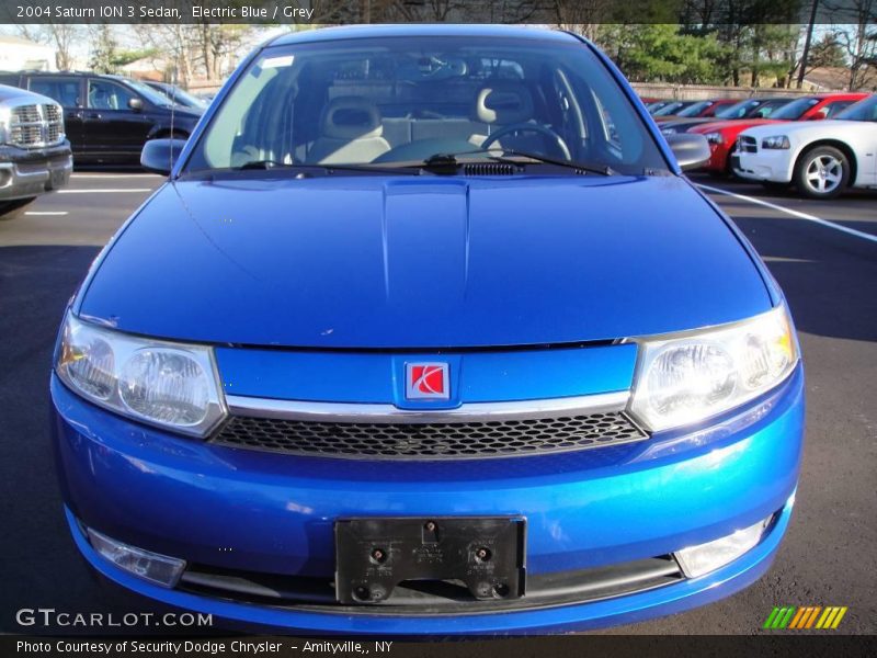 Electric Blue / Grey 2004 Saturn ION 3 Sedan