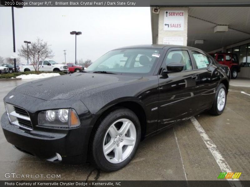 Brilliant Black Crystal Pearl / Dark Slate Gray 2010 Dodge Charger R/T