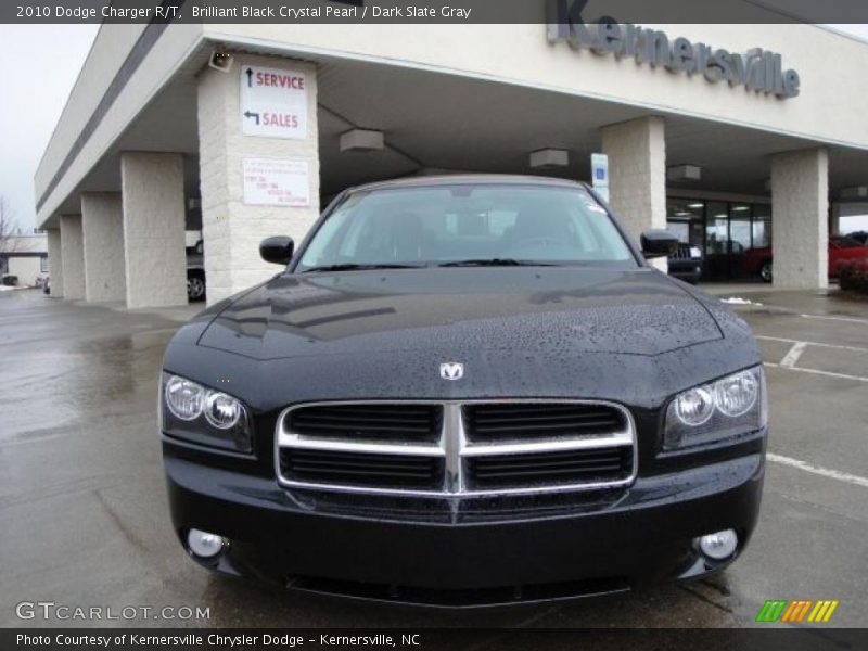 Brilliant Black Crystal Pearl / Dark Slate Gray 2010 Dodge Charger R/T