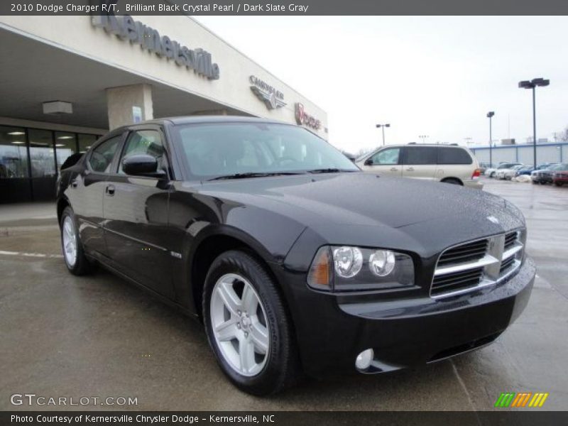 Brilliant Black Crystal Pearl / Dark Slate Gray 2010 Dodge Charger R/T