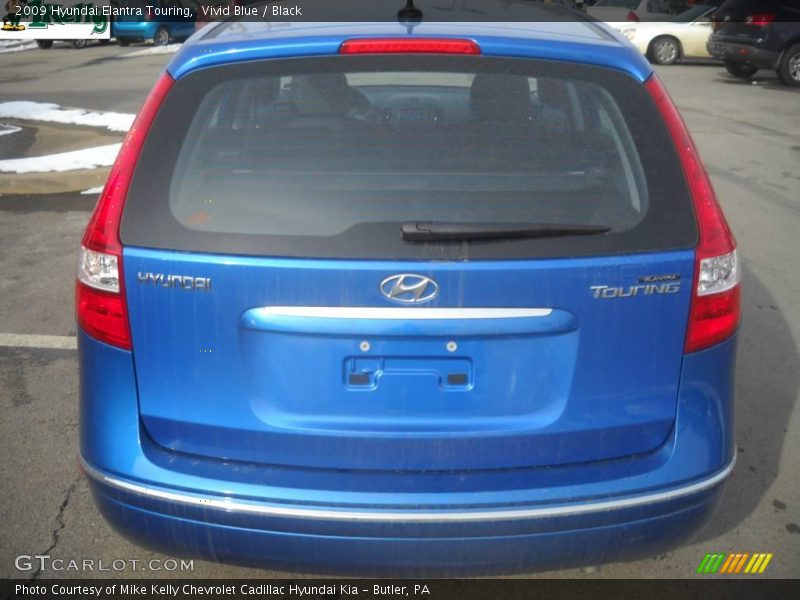 Vivid Blue / Black 2009 Hyundai Elantra Touring