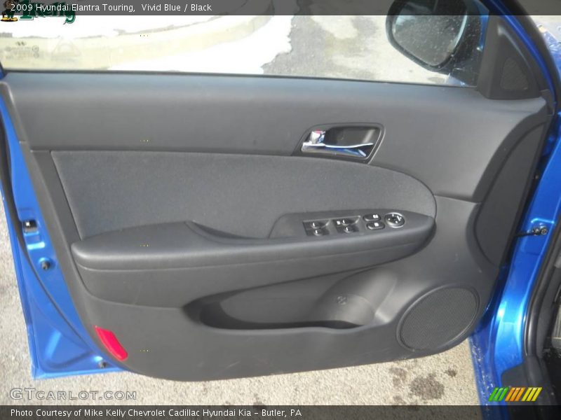 Vivid Blue / Black 2009 Hyundai Elantra Touring