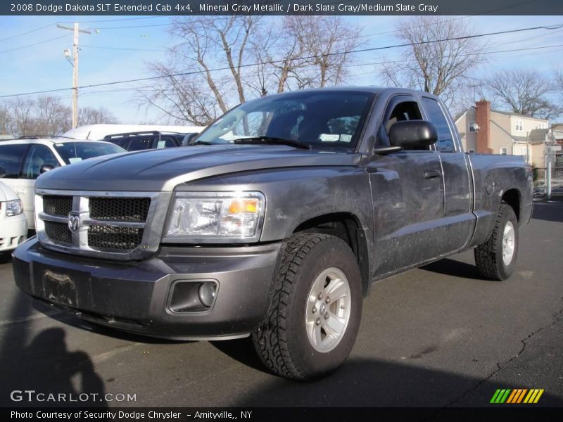 Mineral Gray Metallic / Dark Slate Gray/Medium Slate Gray 2008 Dodge Dakota SLT Extended Cab 4x4