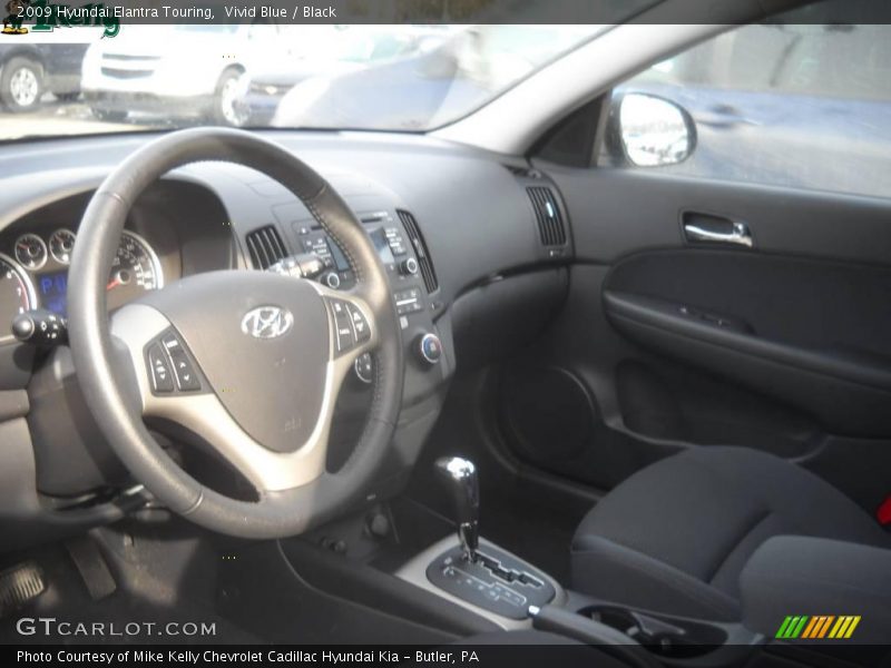 Vivid Blue / Black 2009 Hyundai Elantra Touring
