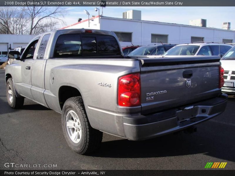 Mineral Gray Metallic / Dark Slate Gray/Medium Slate Gray 2008 Dodge Dakota SLT Extended Cab 4x4