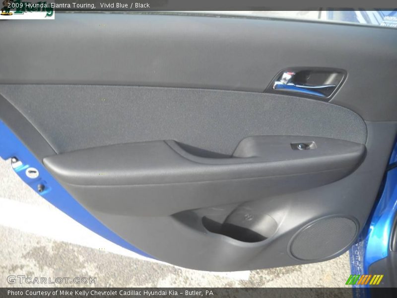 Vivid Blue / Black 2009 Hyundai Elantra Touring