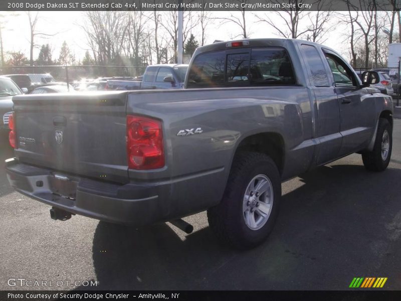 Mineral Gray Metallic / Dark Slate Gray/Medium Slate Gray 2008 Dodge Dakota SLT Extended Cab 4x4