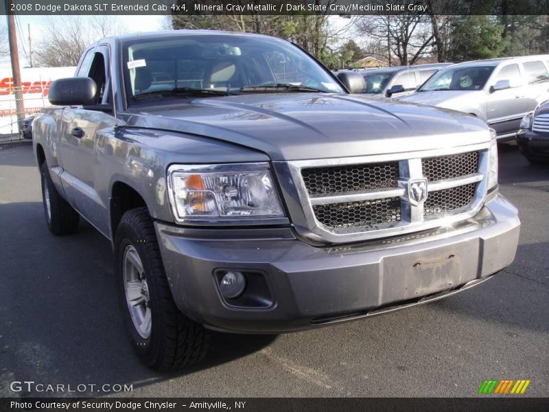 Mineral Gray Metallic / Dark Slate Gray/Medium Slate Gray 2008 Dodge Dakota SLT Extended Cab 4x4