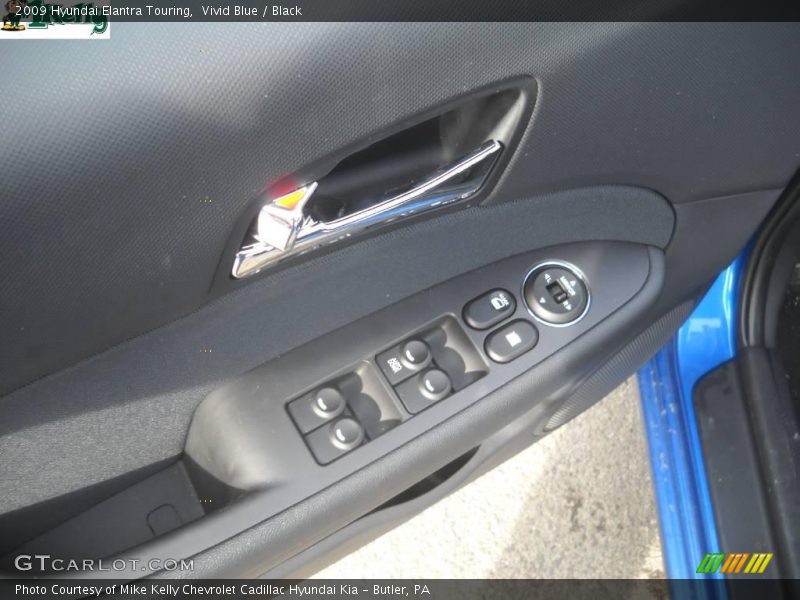 Vivid Blue / Black 2009 Hyundai Elantra Touring