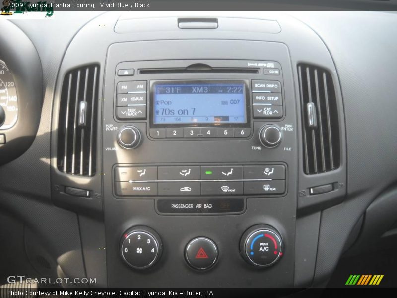 Vivid Blue / Black 2009 Hyundai Elantra Touring