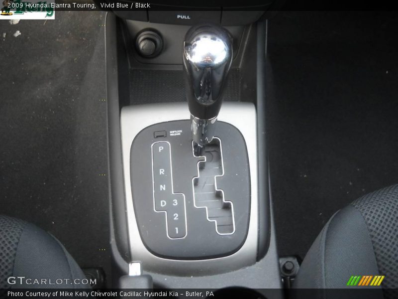 Vivid Blue / Black 2009 Hyundai Elantra Touring