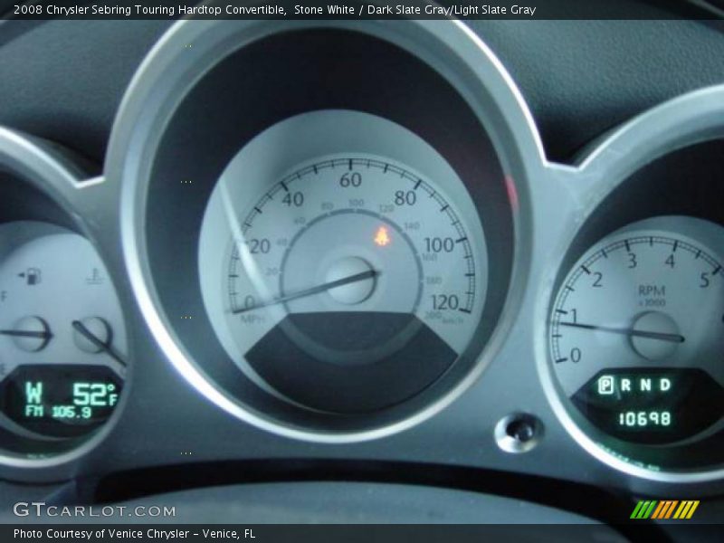 Stone White / Dark Slate Gray/Light Slate Gray 2008 Chrysler Sebring Touring Hardtop Convertible