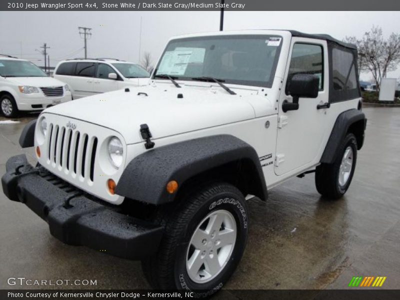 Stone White / Dark Slate Gray/Medium Slate Gray 2010 Jeep Wrangler Sport 4x4