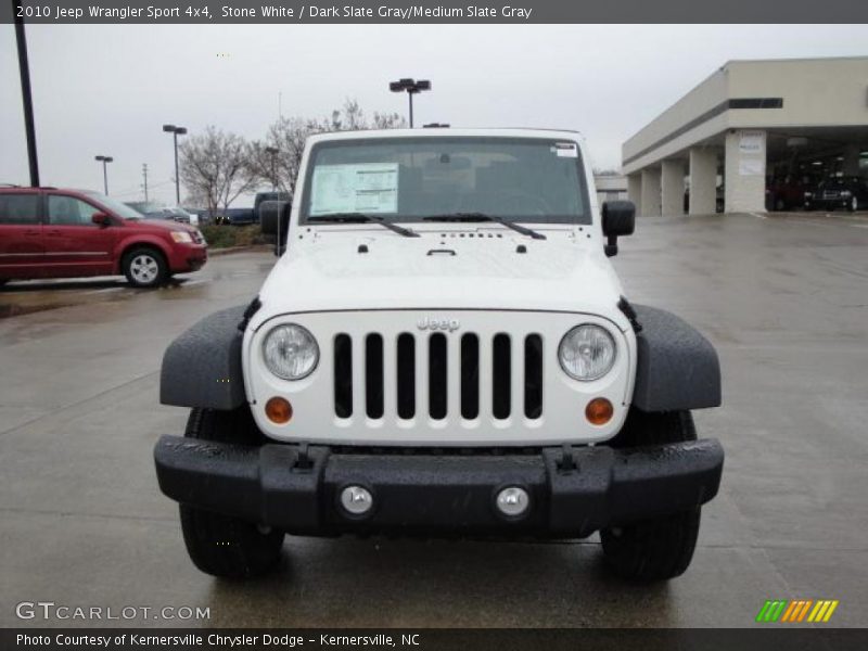 Stone White / Dark Slate Gray/Medium Slate Gray 2010 Jeep Wrangler Sport 4x4