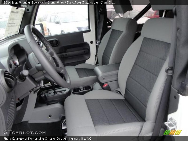 Stone White / Dark Slate Gray/Medium Slate Gray 2010 Jeep Wrangler Sport 4x4