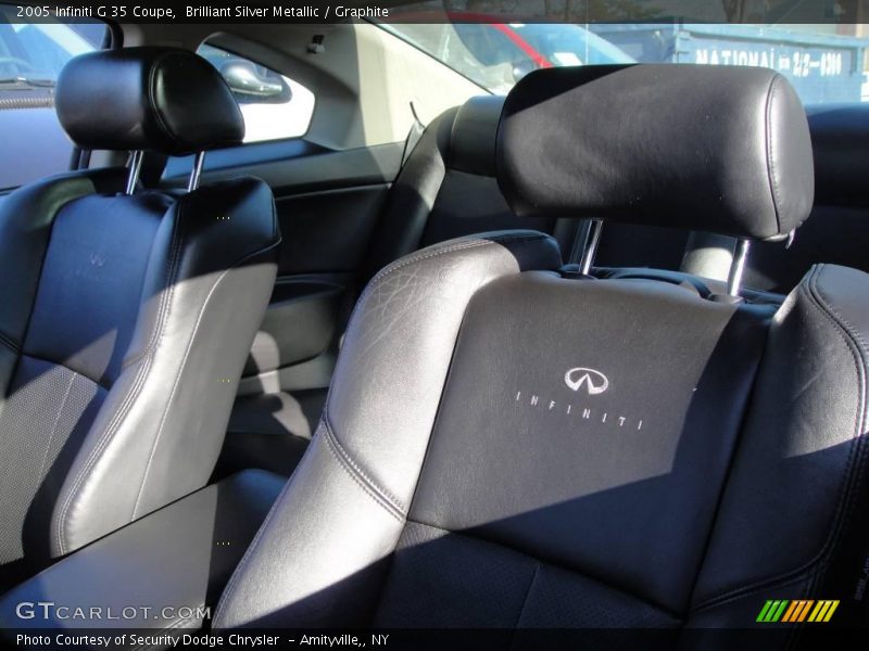Brilliant Silver Metallic / Graphite 2005 Infiniti G 35 Coupe